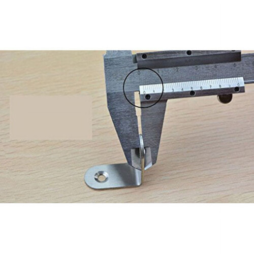 20 Pcs L Shape Angle Bracket Silver Tone Bracket Angle Bracket Silver Heave Duty Corner Brace Right Angle Bracket 1