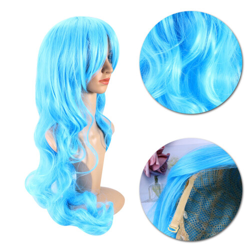 3Pièces Perruques Cosplay Fibre Style Droit