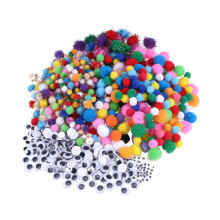1650Pièces Boules Pompon Multi-Couleurs Peluche Pour Enfants