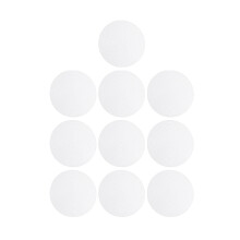 30Pièces Feuille Plastique DIY Blanche Tissu Cousu Loisirs