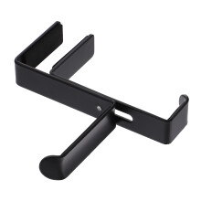 3Pièces Support Casque Sous Bureau Métal Noir Compact Résistant