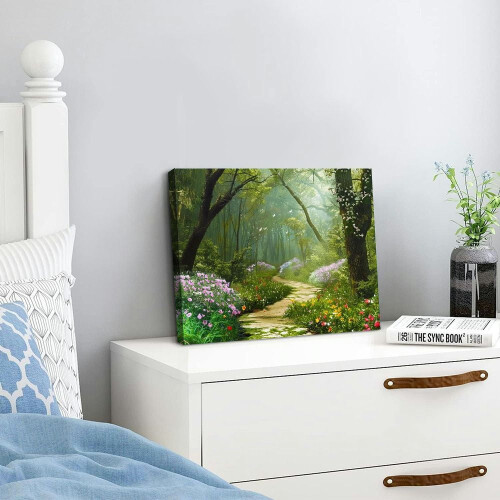 Flowers and Trees Canvas Wall Art 2