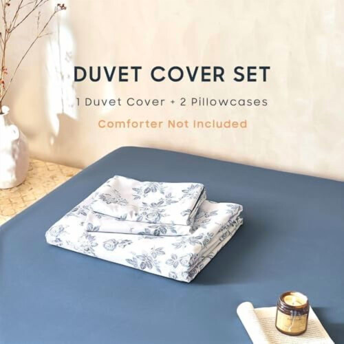 Bettwäsche-Set mit Blumenmuster, Queen-Size, Mikrofaser 1