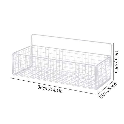 Μεταλλικό καλάθι αποθήκευσης τοίχου 36x15x15cm 2