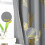Blackout Grommet Curtains 52x84 in, Polyester, 2 Panels 3