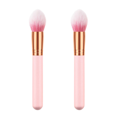 6Pièces Pinceaux Maquillage Roses Nylon Doux Application Uniforme