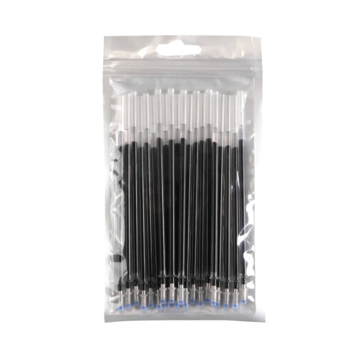 5,12'' kuglepen refills til Click Pens, 1 mm medium spids, (refiller - sort blæk - 10 stk.) 1