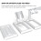 Justerbar tabletholder til skrivebord – hvid, ABS og metal 4