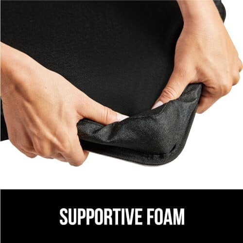 Suporte para laptop com compartimento para celular e almofada de espuma. 2