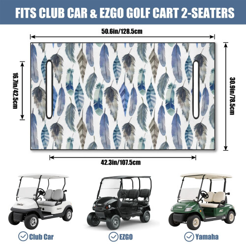 Protector de asiento para carrito de golf de microfibra, 51" x 31" 2