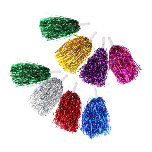16Pièces Pompons Cheer Plastic Officiels Accessoires Supporteurs