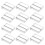 48Pièces Support Porte-Notes Transparent Pour Table Décor 1