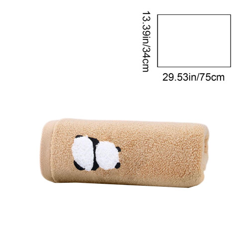 Cotton Face Towel with Panda Design 34 x 75 cm 2