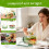 Salatglas med indbygget dressingrum 4,5 kopper 4