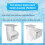 Pool Skimmer Basket Replacement,High-Efficiency Filter Durable Basket for Above Ground Pools,7x5in 2