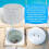 Pool Skimmer Basket Replacement,High-Efficiency Filter Durable Basket for Above Ground Pools,7x5in 5