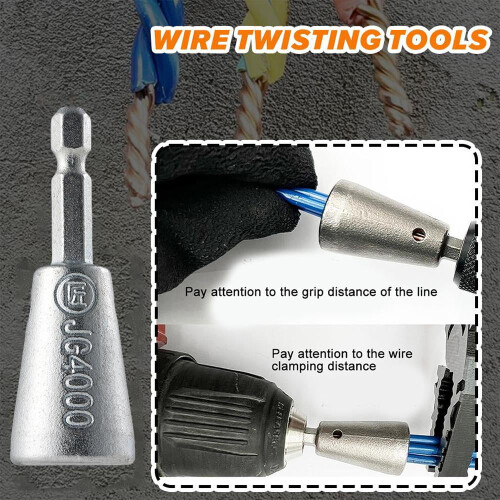 Wire Twisting Tool for Power Drill 3-Way and 5-Way 2