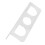 Acryl organizer voor haarstylingtools, wandmontage, 3 vakken 5