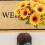 Girasoli artificiali in seta, set da 7 steli, 4 pezzi, arancione e giallo 4