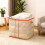 Orange PVC-netpose til tøjopbevaring 62x62x50 cm 6