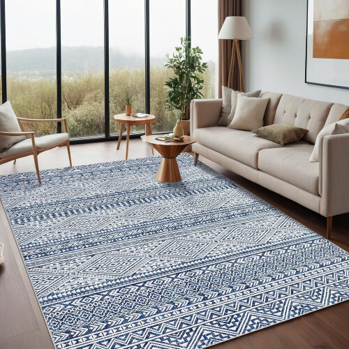 Boho geometrisch vloerkleed 8x10ft 1