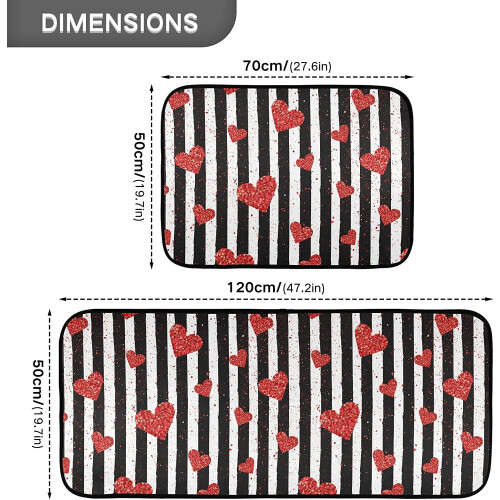 Anti-Fatigue Kitchen Rug Set with Non-Slip Backing 2