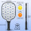 Σετ κουπιών Pickleball με λουλούδια από fiberglass, 2 τεμάχια με μπάλες 3