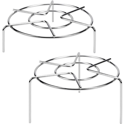 Σχάρα ατμού 2 τεμαχίων, ύψος 2,4/5" & 2", 18/8", ανοξείδωτο ατσάλι για Instant Pot, διάμετρος 1
