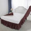 Polyester-Bettrock, Queen-Size, 38 cm Fallhöhe 5