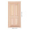 OUNONA Μίνι Ξύλινη Πόρτα για Κουκλόσπιτο1: 12 DIY Πόρτα Μινιατούρα Ξύλινη Πόρτα 3