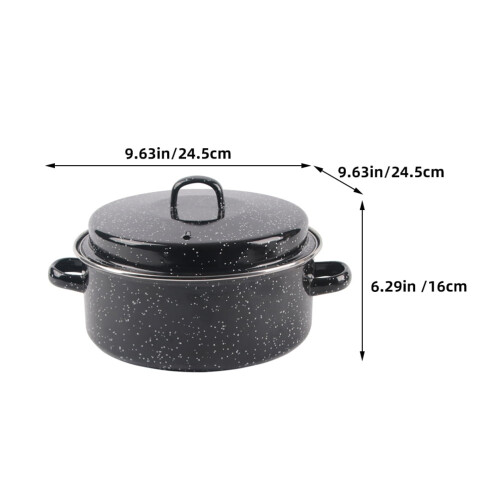 Ceramic enameled roasting pan nonstick 1 pack 1