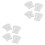 4Paires Hydratantes Gel Open Toe Pieds Spa 4