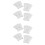 4Paires Hydratantes Gel Open Toe Pieds Spa 6