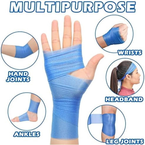 Blue pre-wrap athletic foam tape 4 pcs 120 yards 2