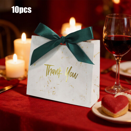 Dankeschön-Geschenktüten mit Schleife, 10 Stück 1