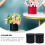2 Black Cylindrical Flower Boxes with Lids 3