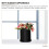 2 Black Cylindrical Flower Boxes with Lids 4