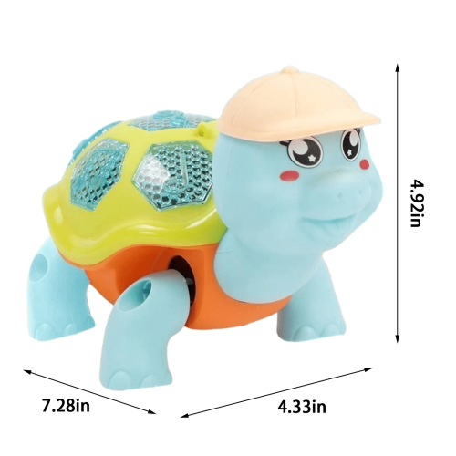 Crawling Turtle Toy with Lights and Music 2