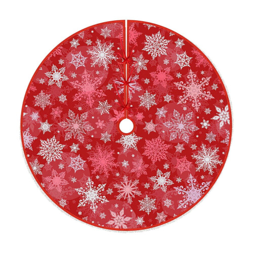 Grote fluwelen kerstboomrok 1
