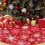 Grote fluwelen kerstboomrok 4