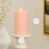 Loden groene LED-zuilkaars 3" x 6,5" 5