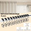 Crochets doubles noirs pour rideau de douche – Métal, 3