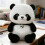 Λούτρινο παιχνίδι Panda - 10" Panda με απαλό και αξιολάτρευτο σχεδιασμό, άνετη οθόνη 5