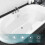 Bathtub Overflow Drain Cover Double Hole with Screws 2