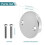 Bathtub Overflow Drain Cover Double Hole with Screws 5
