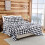 Σετ σεντόνια Queen Flannel Red Black Plaid 4 τεμαχίων 8