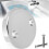 Bathtub Overflow Drain Cover Double Hole with Screws 8