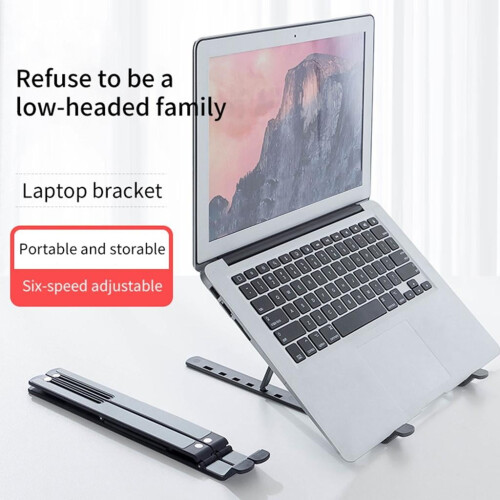 Support vertical pour ordinateur portable, support de bureau réglable sur 6 positions 1