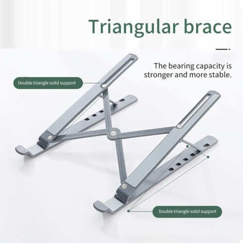 Support vertical pour ordinateur portable, support de bureau réglable sur 6 positions 2