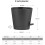 Plantepotter Selvvandende 20 cm, 2-pak, sort 2